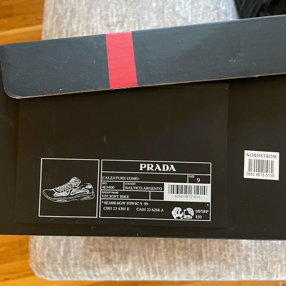 American Cup Pradas. Worn once. Size US 9. Authentic with receipt - Picture 4 of 6